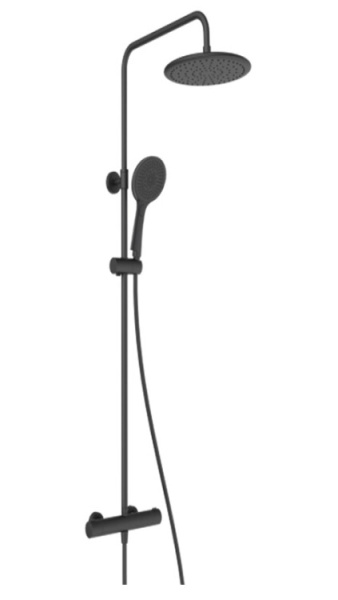 Душевая стойка Splendy Relax R цвет-черный матовый RR208XTR26R3BM