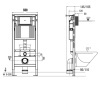 Система инсталляции для унитаза WONZON & WOGHAND механическая (WW-TI739A)