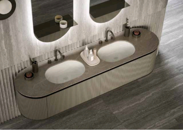 Столешница Oasis Naos гв 562*12 Maya цвет-Beige Arizona matt 0TINVS5704 L.161 + 0VSVL00008VS/M0083 non fori