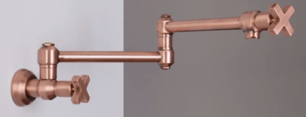 Смеситель для кухни Nicolazzi Monte Croce с запорным краном цвет-медь (Copper Plated) 2251 RA 27