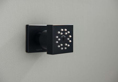 Боковая форсунка 50*50 AQUATEK, матовый черный AQ2098MB