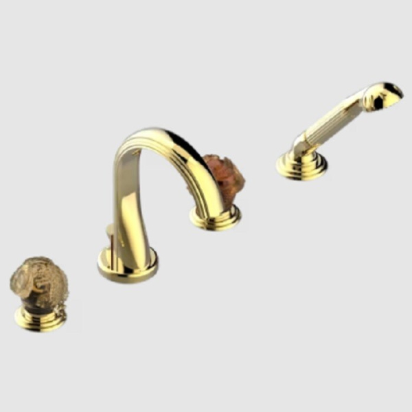 Смеситель для ванны и душа THG Sun Dragon цвет-золотистый PVD U5D H52 112B