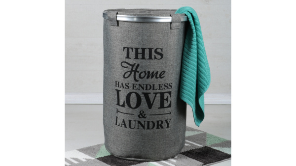 Корзина для белья FIXSEN серая (FX-1031А)