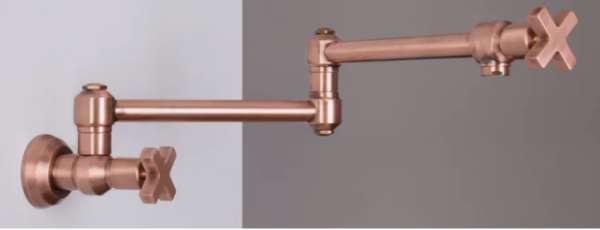 Смеситель для кухни Nicolazzi Monte Croce с запорным краном цвет-Brushed Brass 2251 OS 27