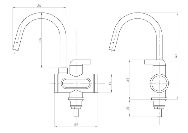 Проточный водонагреватель TSARSBERG электрический (TSB-WH1204)