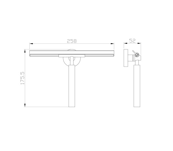 Водосгон для стёкол WONZON & WOGHAND POLO, Хром (WW-8123)