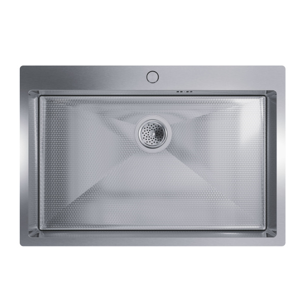 Кухонная мойка FLORACIO Steel F.7551.SSD (DECOR), нержавеющая сталь