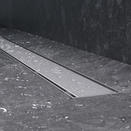 AM.PM W02SC-U11-080-04SB PrimeFlow Трап для душа линейный универс затвор Tile 80см цвет сталь мат