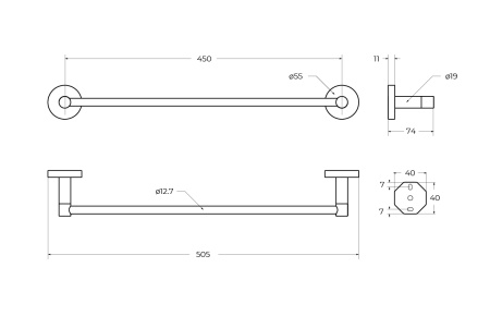 Скребок-водосгон для душевой шторки CEZARES RELAX-SV-NOP