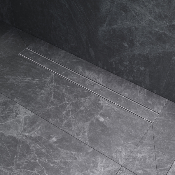 AM.PM W02SC-U11-080-04SB PrimeFlow Трап для душа линейный универс затвор Tile 80см цвет сталь мат