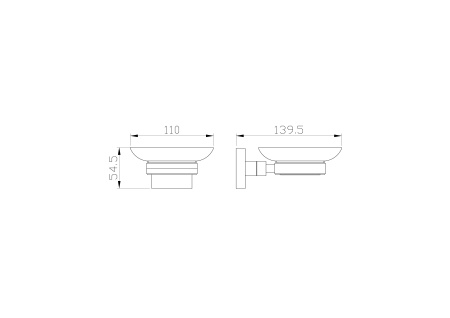 Мыльница с держателем WONZON & WOGHAND POLO, Темное золото (WW-8922-DG)