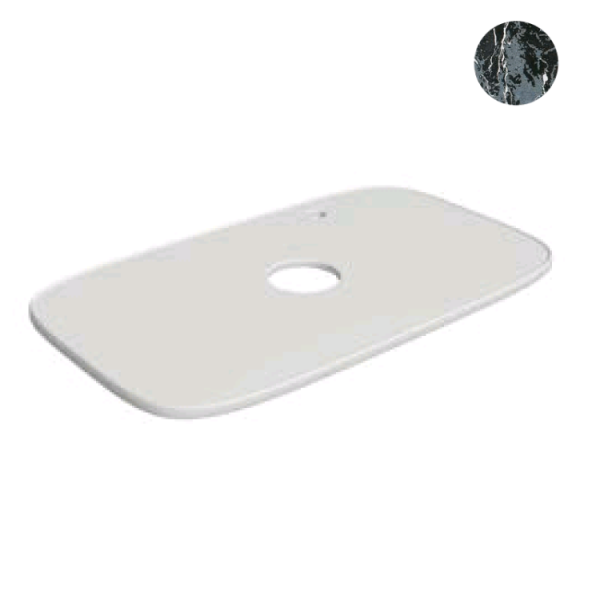 Столешница Scarabeo Laila  шгв 720*420*15 цвет-черный мрамор 2715 G