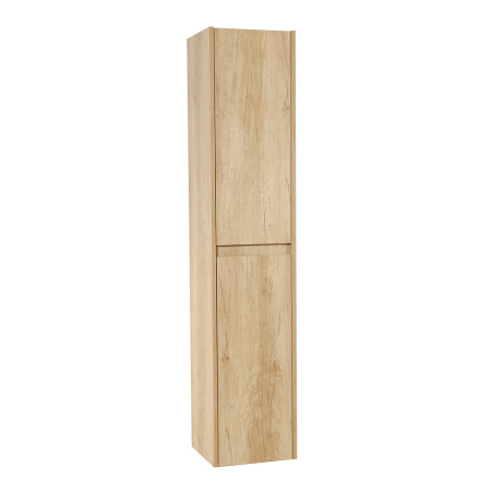 KRAFT Шкаф подвесной с двумя распашными дверцами с доводчиками, с двумя полками, левосторонний, Rovere Nebrasca Nature, 330x300x1600, KRAFT-1600-2A-SC-RNN-L