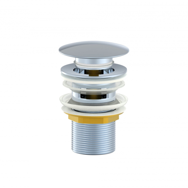 Донный клапан для раковины с переливом 1 1/4 WONZON & WOGHAND, Хром (WW-88SS01-CR)