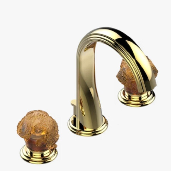 Смеситель для раковины THG Sun Dragon цвет-золотистый PVD U5D H52 151