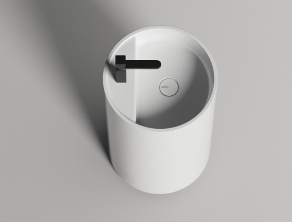 Раковина Salini Armonia Top шгв 450*450*850 отверстия для смесителя-1 цвет-белый матовый 130124M 1 hole for mixer