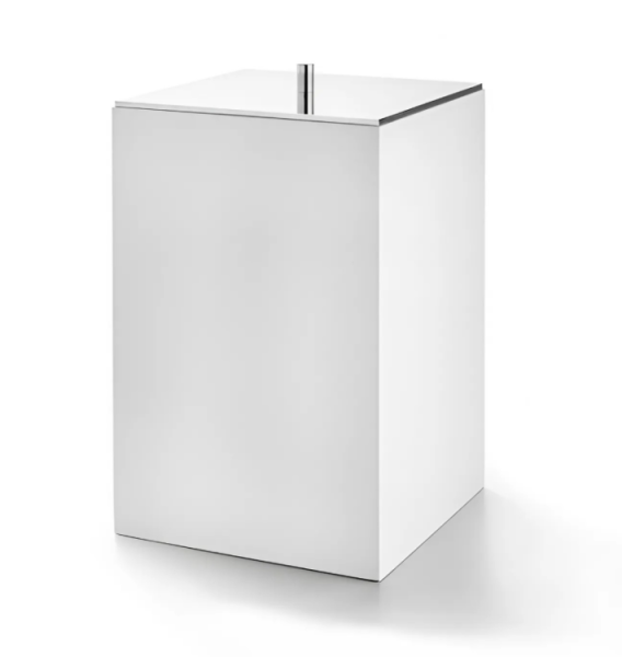 Урна 3SC BeMood с крышкой шгв 200*200*320 цвет-белый хром BEMW64ASL