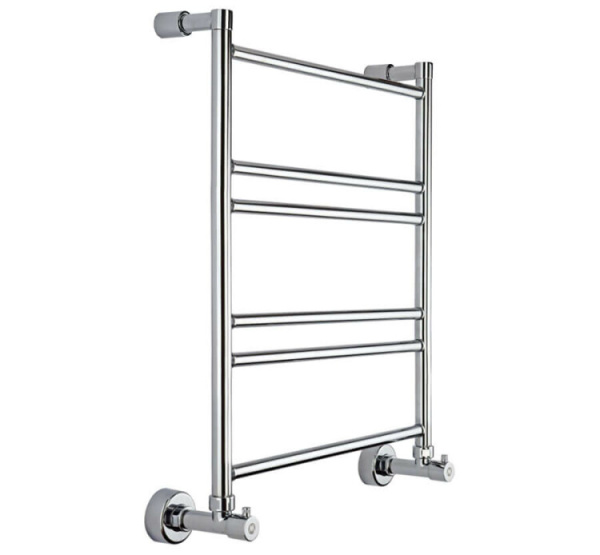 Полотенцесушитель Margaroli Mini 3-486 водяной ширина мм-535 глубина мм-135 высота мм-655.5 межосевое расстояние-470 мощность Вт-179 материал-латунь назначение-ГВС открытая/закрытая система отопления цвет-Brushed Gold