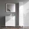 AM.PM M90FSX07522WG32 GEM, База под раковину, напольная, 75 см, 2 ящика push-to-open, цвет: белый, глянец