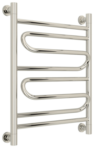 Полотенцесушитель Сунержа Элегия+ водяной ширина мм-550 глубина мм-121 высота мм-662 межосевое расстояние-500 подключение-диагональное/нижнее/вертикальное мощность Вт-267 присоединительный размер -НР G 1/2" / НР G 3/4" (эксцентрик) материал-нержавеющая ст