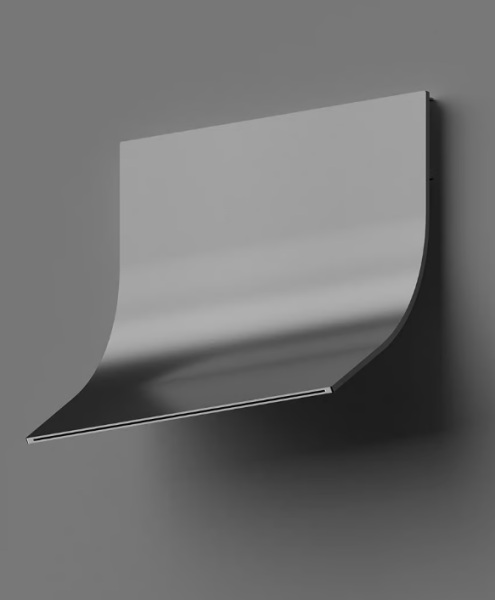 Излив Quadro design Complements цвет-сталь брашированная BV007 AS