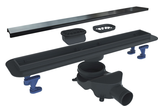 Душевой лоток BELBAGNO LUCE 90 см, BB-LD-LUCE-90-NERO