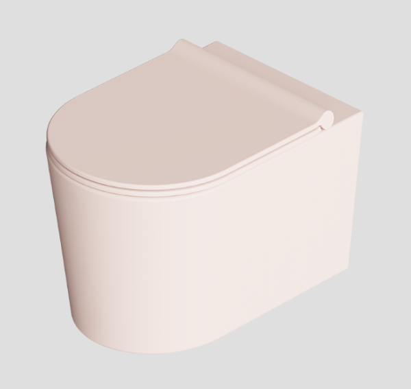 Унитаз Alice Form подвесной шгв 350*500*375 Aliglaze+ цвет-роза матовый (Rose matt) 22300137