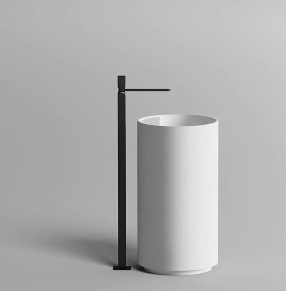 Раковина Salini Armonia Top шгв 450*450*850/900 отверстия для смесителя-отсутствуют цвет-RAL 6011 (ст.арт. 130124MRF RAL6011) 130124MF RAL6011